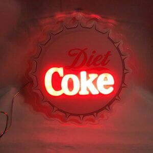 Diet Coke Neon Wall Art 8" x 8" Battery Operated Official Coco-Cola Licensed